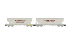 Jouef HJ6314 - H0 - 2-tlg. Set Getreidesilowagen Transcéréales – Esmery-Caron, SNCF, Ep. V